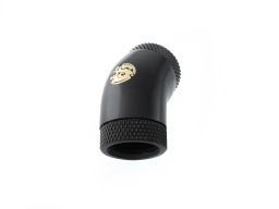 Bitspower Matt Black 45-Degree With Dual Rotary Inner G1/4" Extender