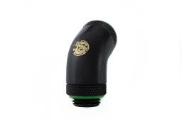 Bitspower Matt Black 60-Degree With Dual Rotary G1/4" Extender