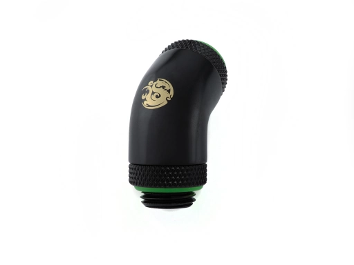 Bitspower Matt Black 60-Degree With Dual Rotary G1/4