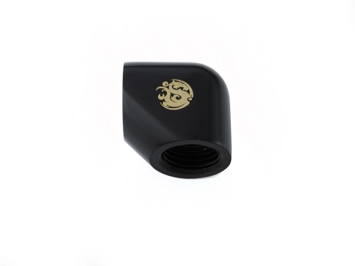 Bitspower Matt Black 90-Degree With Dual Inner G1/4