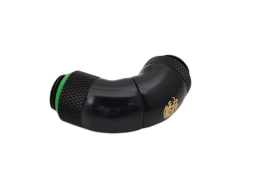 G1/4" Matt Black Triple Rotary 90-Degree G1/4" Extender