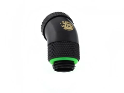 Bitspower Matt Black Enhance Rotary G1/4" 45-Degree Multi-Link Adapter For OD 12MM
