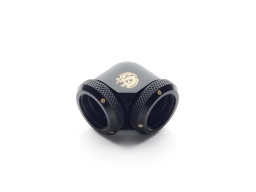 Bitspower Matt Black Enhance 90-Degree Dual Multi-Link Adapter For OD 16MM