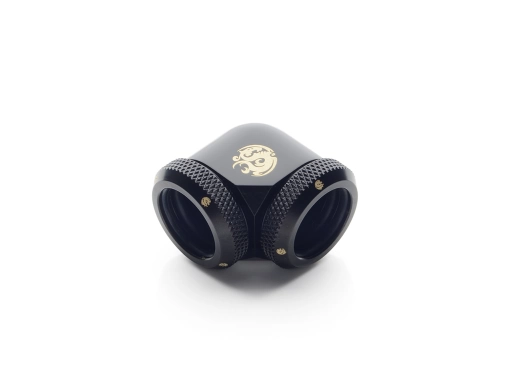 Bitspower Matt Black Enhance 90-Degree Dual Multi-Link Adapter For OD 16MM