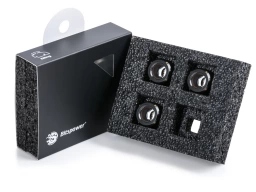 Bitspower G1/4" Matt Black Advanced Multi-Link For OD 12MM (4PCS)