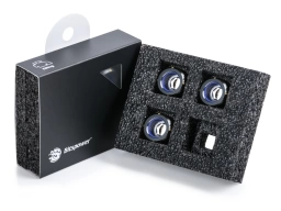 Bitspower G1/4" Matt Black Advanced Multi-Link For OD 14MM (4PCS)