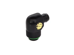 G1/4" Matt Black Rotary Angle Stubby 3/8" Fitting