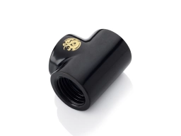 Bitspower Matt Black T-Block With Triple IG1/4"
