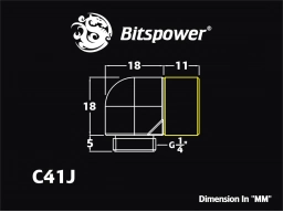 G1/4" Matt Black Compression Angle Fitting For ID 8MM OD 11MM Tube