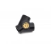 Bitspower Matt Black Y-Block With Triple IG1/4