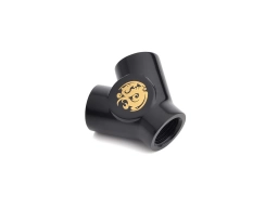 Bitspower Matt Black Y-Block With Triple IG1/4"