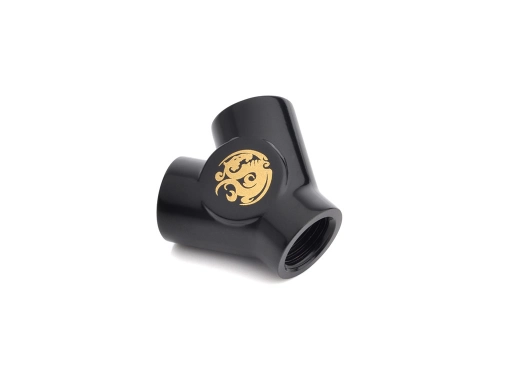 Bitspower Matt Black Y-Block With Triple IG1/4