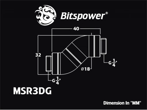 Silver Shining Triple Rotary Mini Snake-Style Dual G1/4