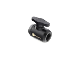 Bitspower Carbon Black Mini Valve With Black Handle
