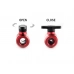 Bitspower Deep Blood Red Mini Valve With Black Handle