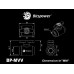 Bitspower Matt Black Mini Valve With Black Handle