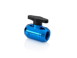 Bitspower Royal Blue Mini Valve With Black Handle