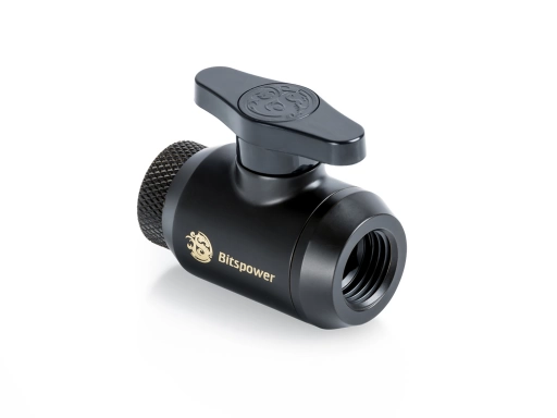 Bitspower Carbon Black Mini Valve Rotary Inner G1/4