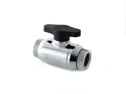 Bitspower Silver Shining Dual Rotary Mini Valve With Inner G1/4
