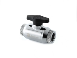 Bitspower Silver Shining Dual Rotary Mini Valve With Inner G1/4" Extender