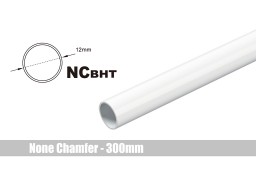 Bitspower None Chamfer Brass Hard Tubing OD12MM Deluxe White - Length 300 MM