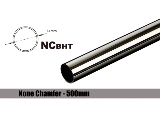 Bitspower None Chamfer Brass Hard Tubing OD14MM Black Sparkle - Length 500 MM