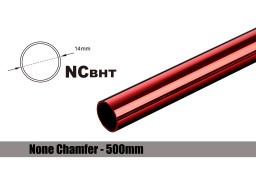 Bitspower None Chamfer Brass Hard Tubing OD14MM Deep Red - Length 500 MM