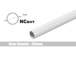 Bitspower None Chamfer Brass Hard Tubing OD14MM Deluxe White - Length 300 MM