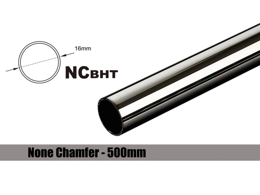 Bitspower None Chamfer Brass Hard Tubing OD16MM Black Sparkle - Length 500 MM