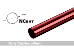 Bitspower None Chamfer Brass Hard Tubing OD16MM Deep Red - Length 500 MM