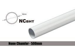 Bitspower None Chamfer Brass Hard Tubing OD16MM Deluxe White - Length 500 MM