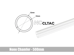 Bitspower None Chamfer Crystal Link Tube OD 12MM - Length 500MM