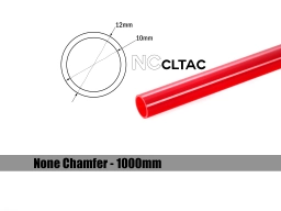 Bitspower None Chamfer Crystal Link Tube OD 12MM – Length 1000MM (Deep Red)