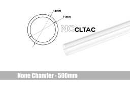 Bitspower None Chamfer Crystal Link Tube OD 14MM - Length 500MM