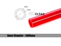 Bitspower None Chamfer Crystal Link Tube OD 16MM – Length 1000MM (Deep Red)