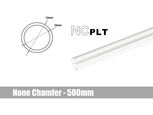 Bitspower None Chamfer PETG Link Tube OD12MM-Length 500MM