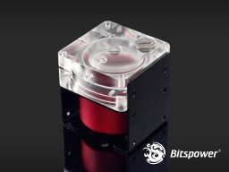 Bitspower Premium D5 MOD Top G1/4" (Abrasive Red / Acrylic Version)