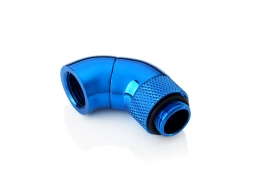 Bitspower G1/4" Royal Blue Dual Rotary 90-Degree IG1/4" Extender