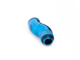 Bitspower G1/4" Royal Blue Triple Rotary 90-Degree G1/4" Extender