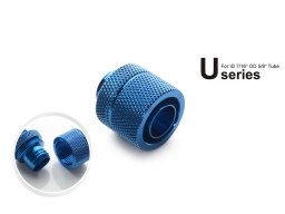 Bitspower G1/4" Royal Blue Compression Fitting CC6 Ultimate For ID 7/16" OD 5/8" Tube