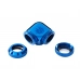 Bitspower Royal Blue Enhance 90-Degree Dual Multi-Link Adapter For OD 12MM