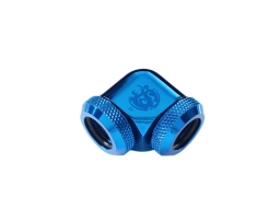 Bitspower Royal Blue Enhance 90-Degree Dual Multi-Link Adapter For OD 12MM