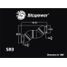 Bitspower Royal Blue Triple Rotary Snake-Style Dual IG1/4