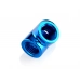 Bitspower Royal Blue T-Block With Triple IG1/4