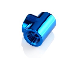 Bitspower Royal Blue T-Block With Triple IG1/4