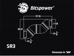 Silver Shining Triple Rotary Snake-Style Dual IG1/4" Extender