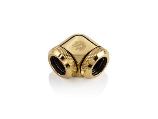 Bitspower True Brass Enhance 90-Degree Dual Multi-Link Adapter For OD 14MM