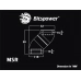 Bitspower True Brass Rotary Mini Snake-Style Dual IG1/4