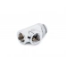Bitspower Silver Shining  T-Block Rotary G1/4