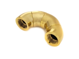 True Brass Triple Rotary Snake-Style Dual IG1/4" Extender